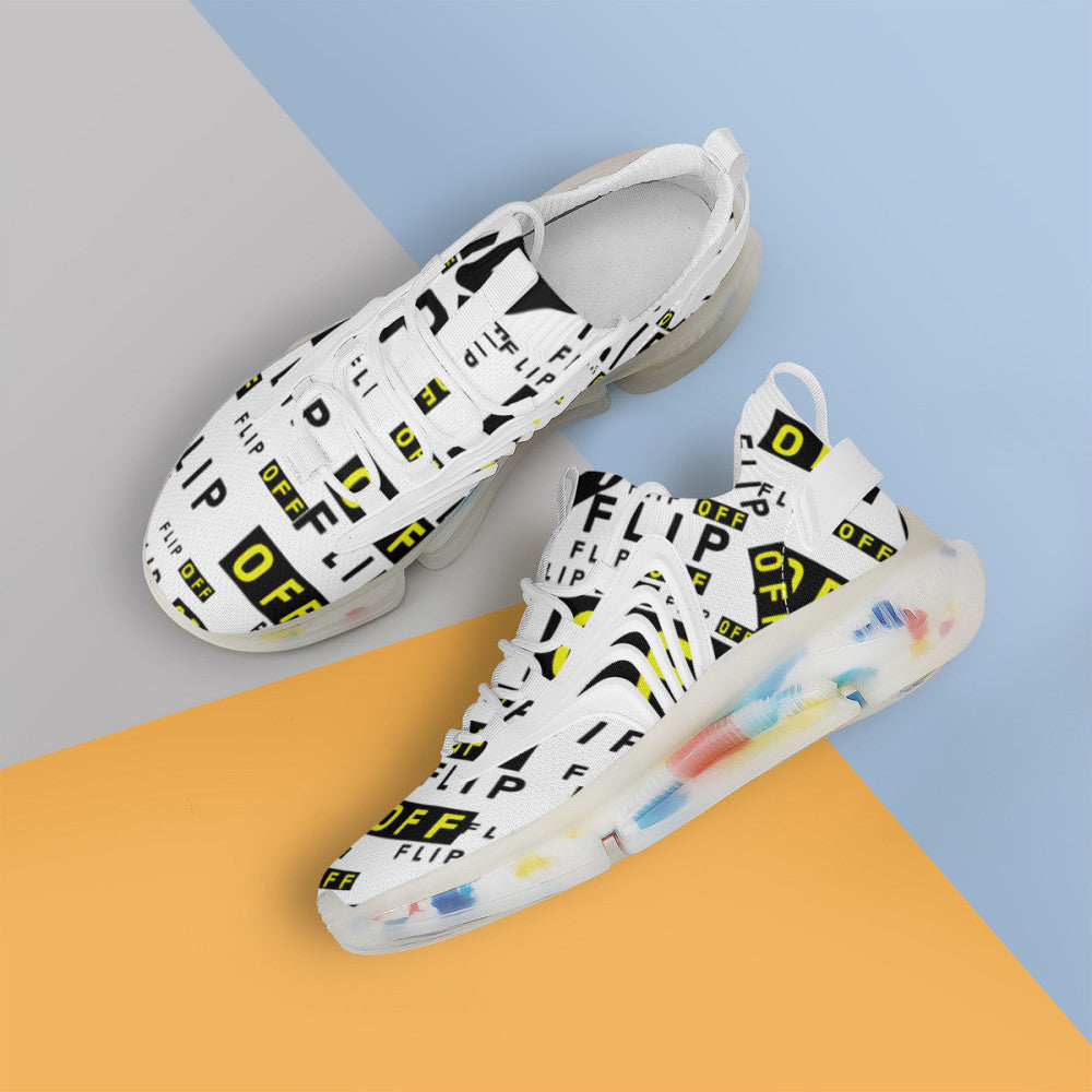 Flip Off | AirFoam React V1 | Classic White |