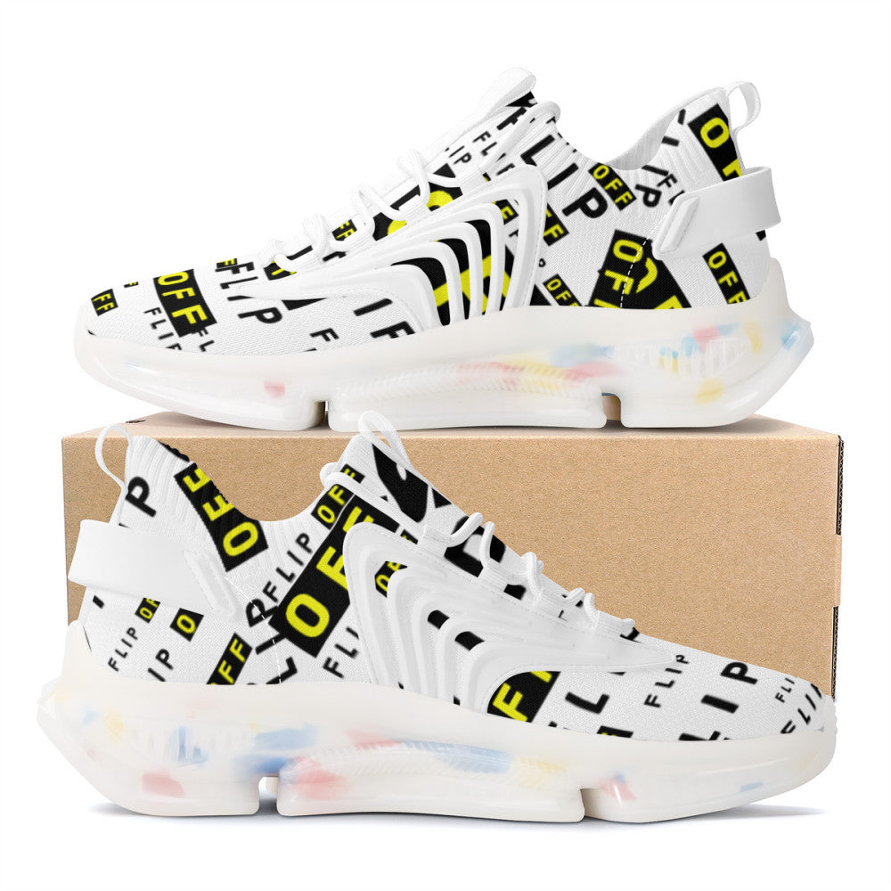 Flip Off | AirFoam React V1 | Classic White |