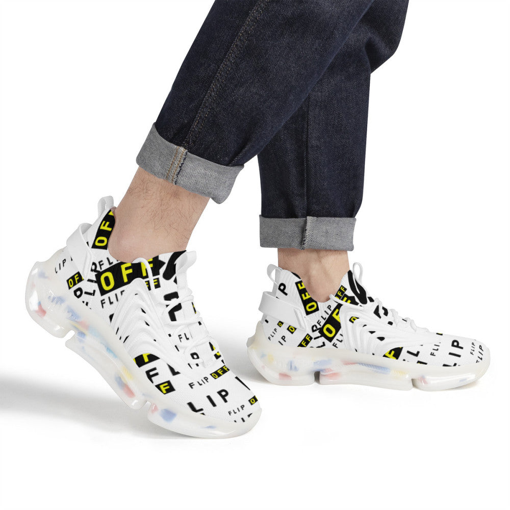 Flip Off | AirFoam React V1 | Classic White |